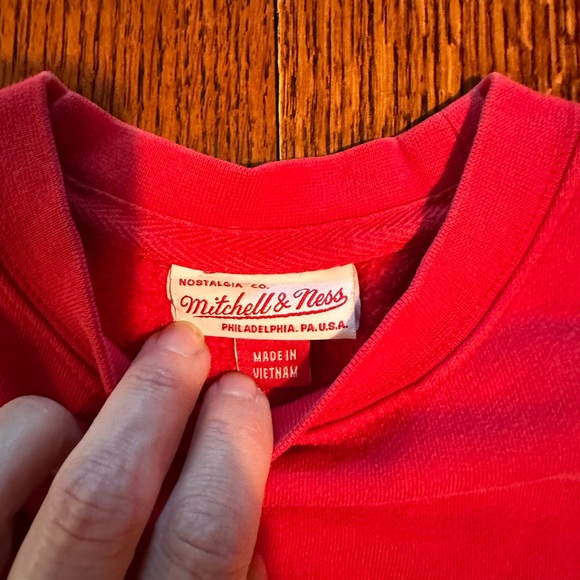 San Francisco 49ers Niners Mitchell & Ness Crewneck Pullover Sweatshirt - Picture 2 of 10